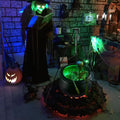 Chaudron de Sorcière Halloween Lumineux avec Trépied