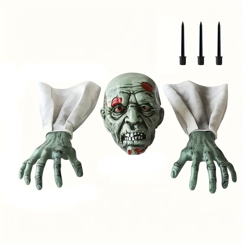 Piquets de jardin squelettes pour Halloween, lot de 3